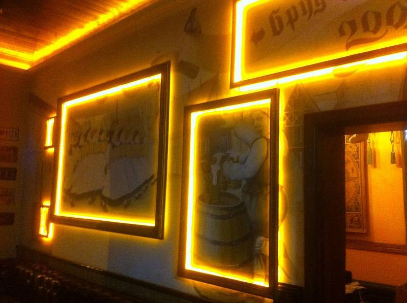 Светодиодное освещение ресторана "Брудер" в г. Саратов | Картинка 4